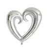 10pcs 36-Inch Giant Heart Foil Balloons with Hook for Wedding Valentine's Day & Birthday Party Decor Helium Ballon
