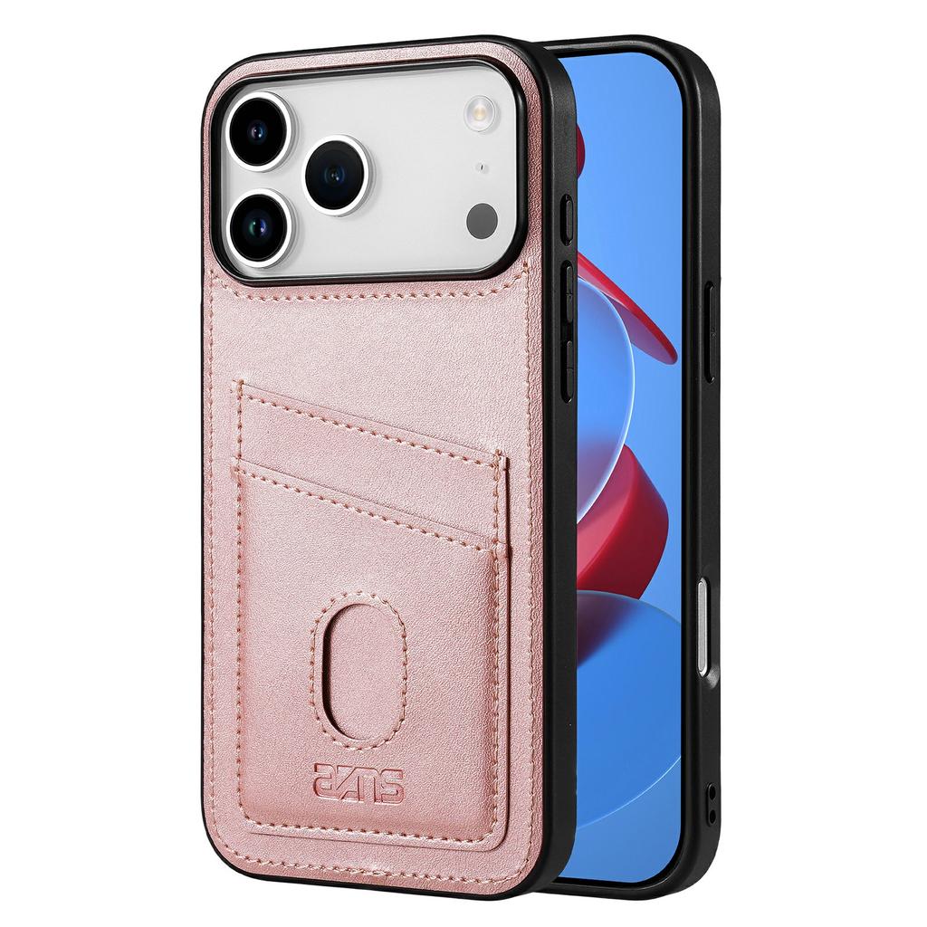 AZNS K1 Series For iPhone 17 Pro Case Calf Texture Anti-Drop PU+TPU Phone Cover