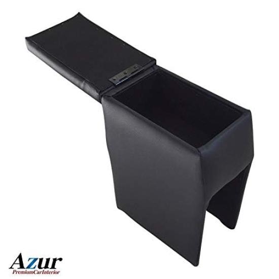 Armrest for Daihatsu Mira Black Finish Console Box Storage Armrest Azur (Kei Car) H18/12~ Leather-like