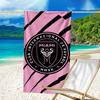 Inter Mi-ami Fc Emblem Printed Beach Towel, Super Soft Microfiber, Perfect Gift Birthday, for Pool, Beach, Travel, for family and friends