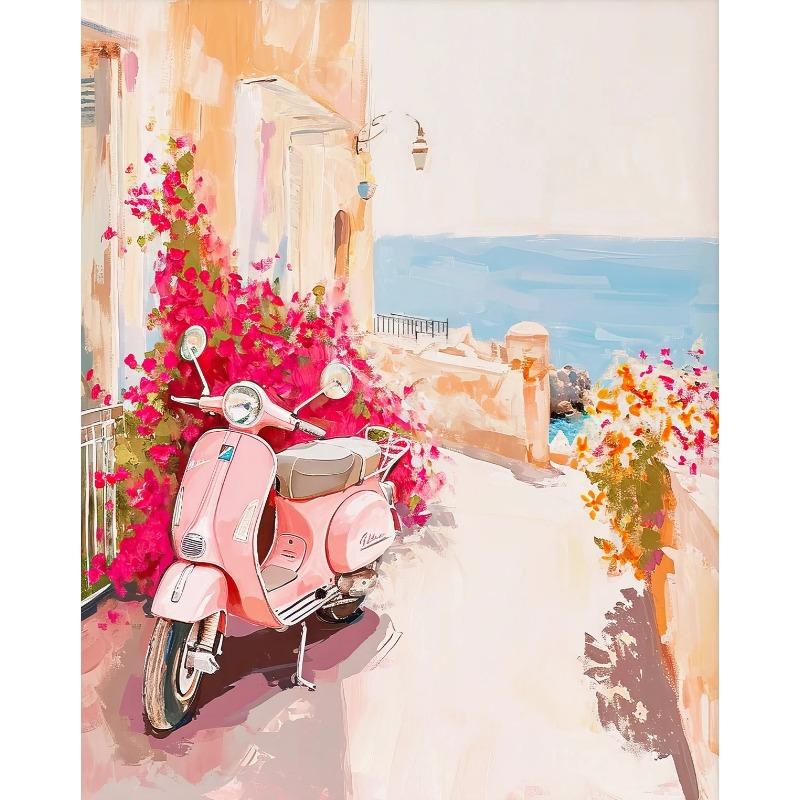 Pink Style Art Poster Cowgirl Hat Disco Ball Dessert Trendy Travel Bow Canvas Painting Wall Prints Picture Dorm Home Decor