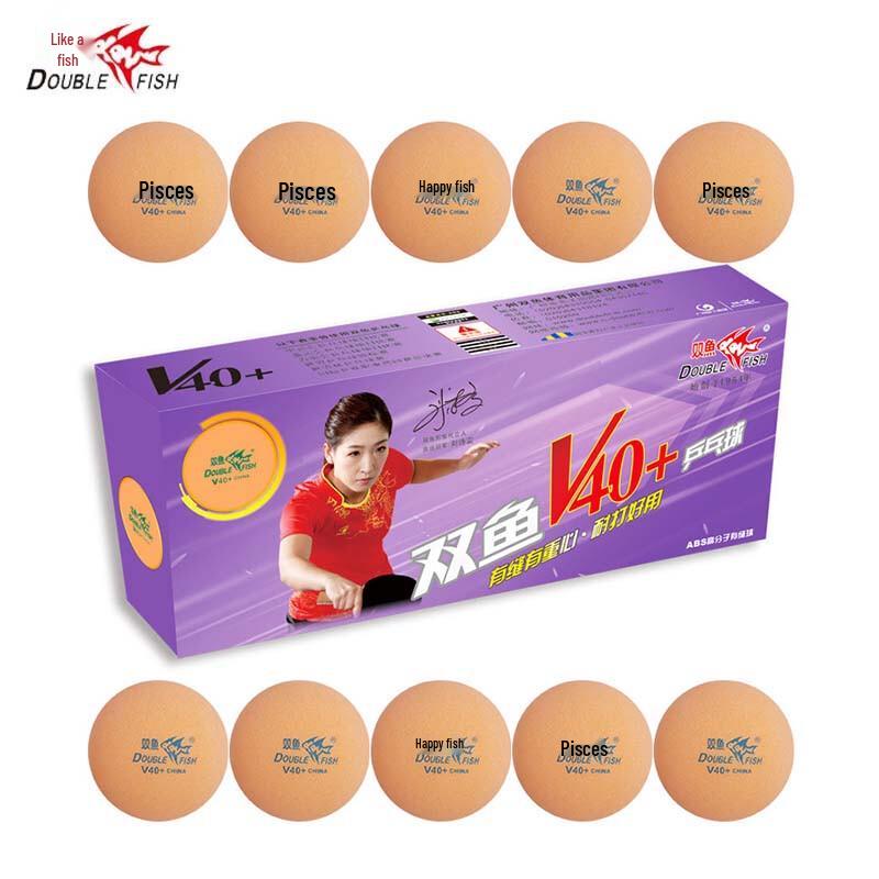 Double Fish V40+ New Material Ping Pong Balls