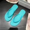 Flip-flops For Women, Macaron Color Matching, Non-slip Simple Slippers, Solid Color Flip-flops, Seaside Beach Sandals