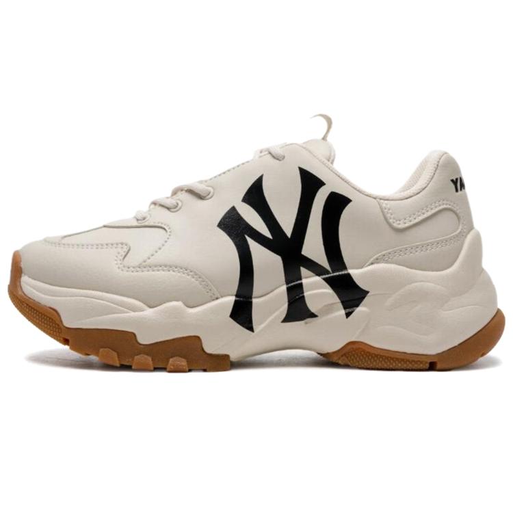 MLB Big Ball Chunky Sneakers Unisex Low top White/Brown 3ASHC104N-50BGL(Team56-)