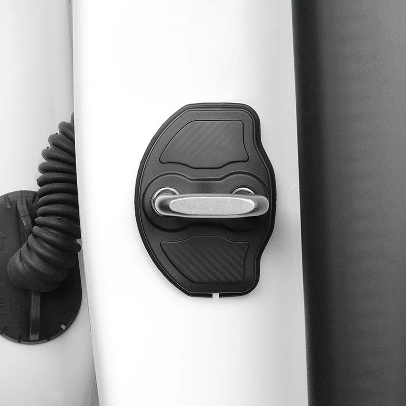 Adecuado Para tesla Cubierta del limitador de bloqueo de puerta del modelo Y de Tesla modelo 3 Cubierta protectora Modificación Accesorios Internos del Coche