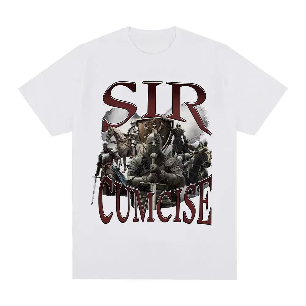 2026 Sir Cumcise Graphic T Shirt Men Women Vintage Tshirt Short Sleeve Men Casual Crewneck T Shirts Man pure Cotton Top