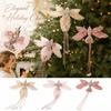 Christmas Ornament, Fabric Artificial Bird Hanging Decoration for Christmas Tree and Holiday Scene