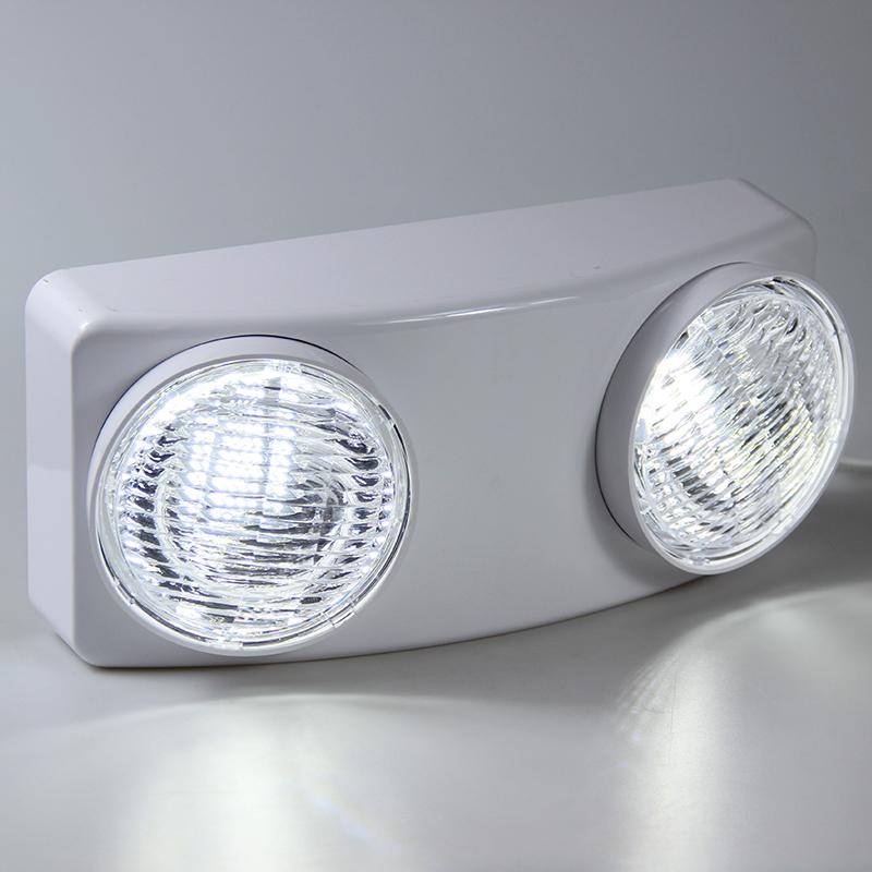 LED Double Lamp Emergency Evacuation Light Wall-mounted Safety Indicator Rechargeable Public Warning Lamps for Power Failure