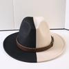 Popular European and American Classic Double-color Wide-brimmed Top Hat Men's and Women's Fashion OL Style Cowboy Hat Jazz Hat
