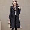 Russian coat hooded loose cotton plus large size cotton coat women's winter new cotton-padded coat long cotton-padded jacket