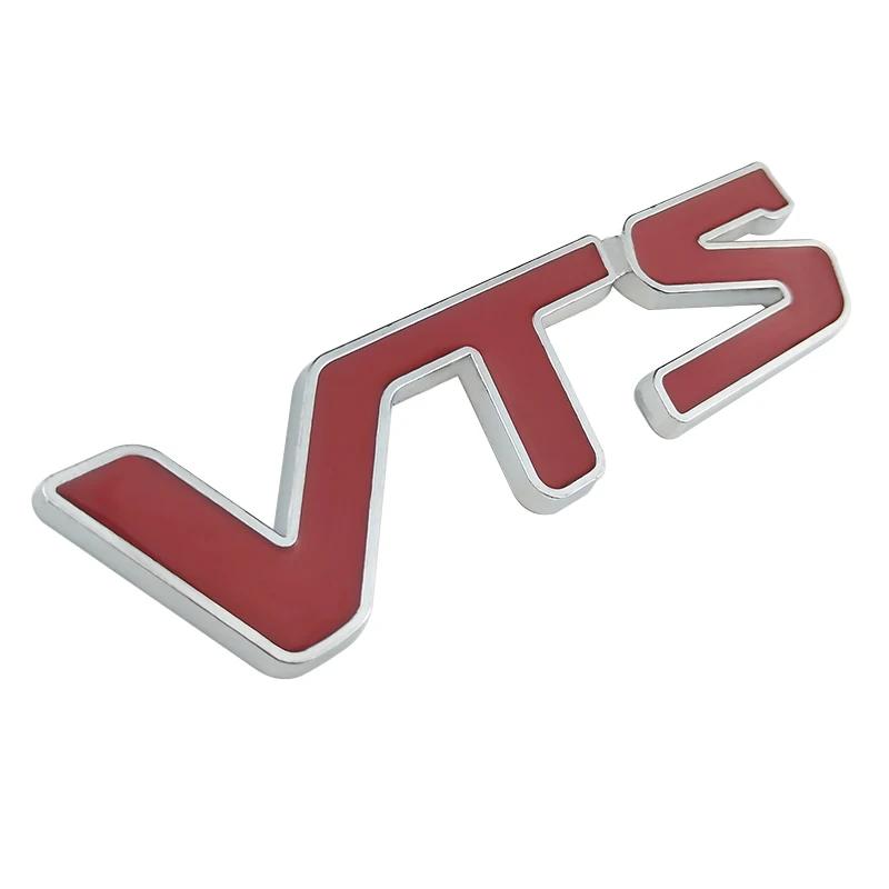 

Metal 3D V T S VTS Car Badge Emblem 3D Logo Sticker for Citroen C2 C3 C4 Quatre Saxo Xsara Jimny 1.6 16v VTR Red Silver Color красный