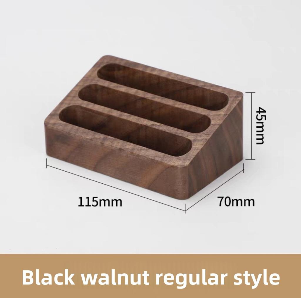 1pcs Wooden Business Card Box Creative Desktop Large Capacity Display and Storage Front Desk Business Card Holder