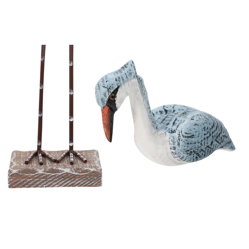 Stylish Wooden Seagull Decoration Finely Crafted Coastal Seabird Ornament Elegant Home Living Room Bedroom Office Window Study