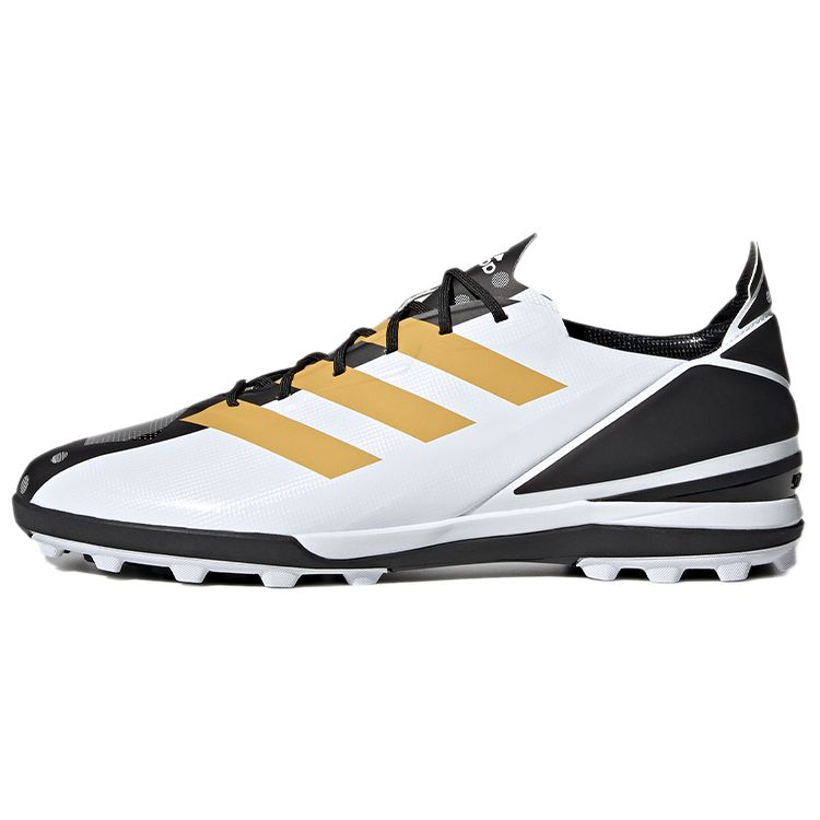 Adidas Gamemode Round Toe Lace-Up TF (Rubber Studs) Slip-Resistant Durable Soccer Shoes Men Soccer Shoes White Platinum GY7543