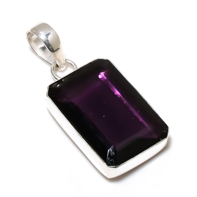 Beautiful Amethyst Gemstone Pendant 925 Sterling Silver- Handmade Design, Everyday Wear Jewelry, Unique Amethyst Pendant Party Wear GIfts