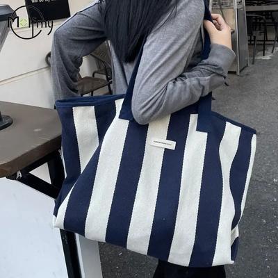 Sommer Schultertasche Groß Damen Handtaschen Canvas Eimer Handtasche für Damen Große Kapazität Fauler Stil Pendler Tragetasche Trend 2026