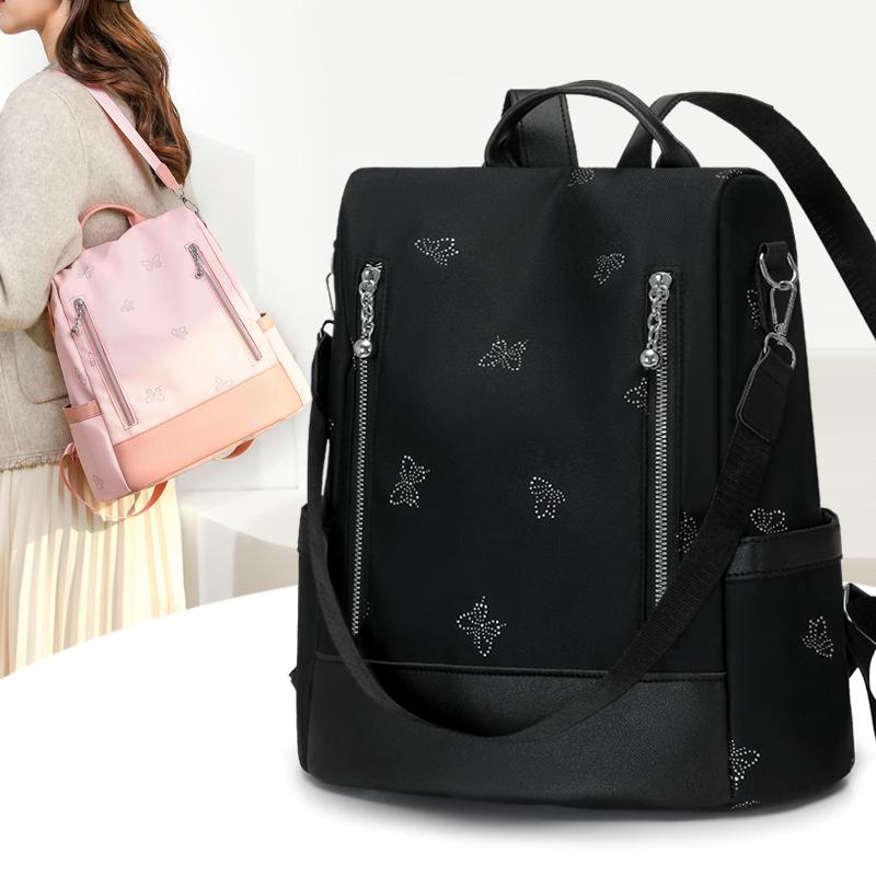 Large Capacity Nyl Backpack High Quality Women's Fashi Travel Laptop Bag Casual Daypack Vintage Shoulder Bag College School