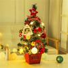 1Pcs Tabletop Christmas Tree with Bright LED Lights Home Decoration Accessories Stylish Holiday Present for Men Women