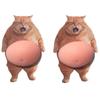 2Pcs Soft Silicone Soft Belly Sticker Cartoon Kitten Animal Decals  Phone Case Decoration