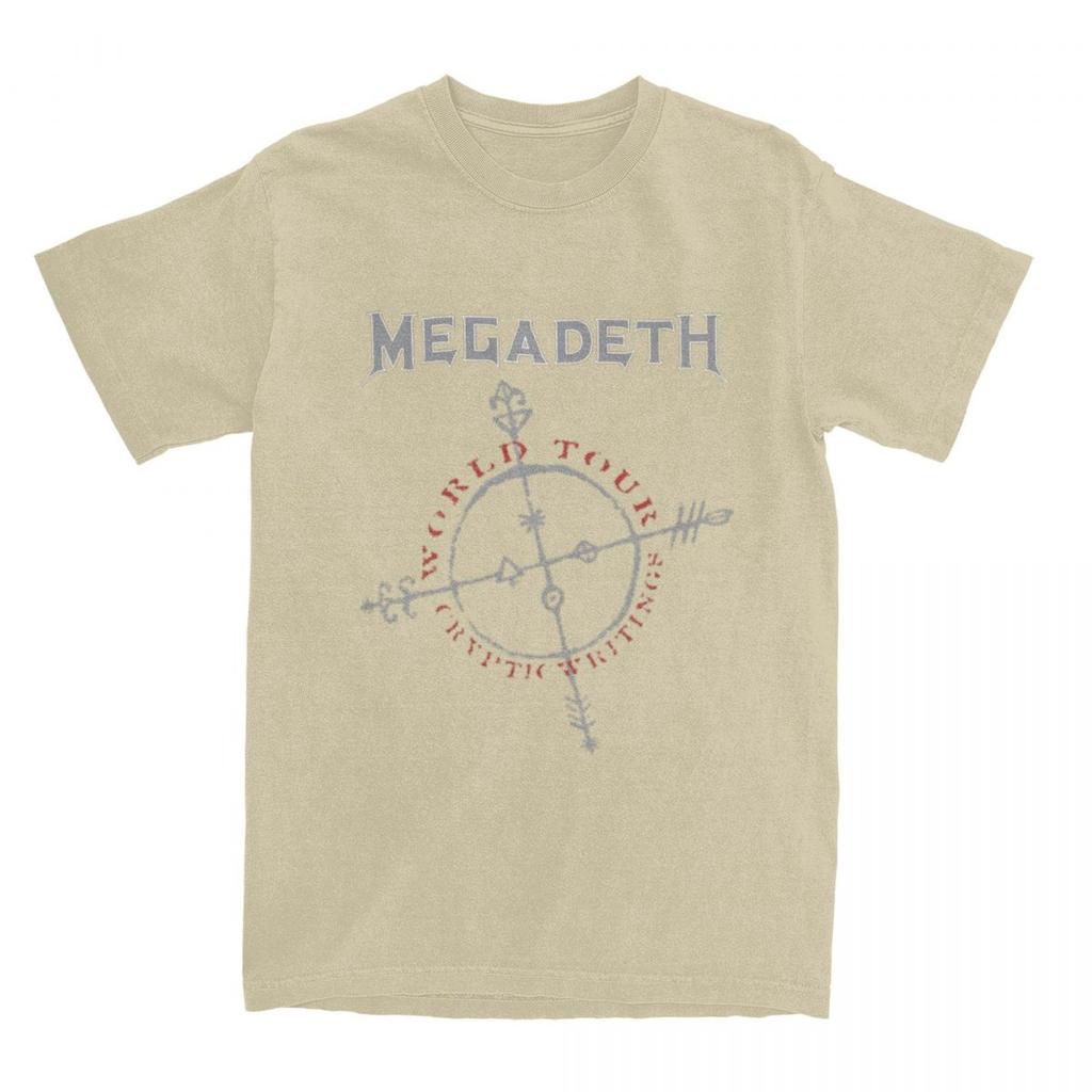 Megadeths Cryptic Writings Shirt Men Women 100% Cotton Funny Crew Neck Black Metal Death Metal Tees Short Sleeve Clothes Unique