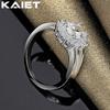 925 Silver Flower Shiny Crystal 7-10 Ring Charm Accessories For Women Jewelry