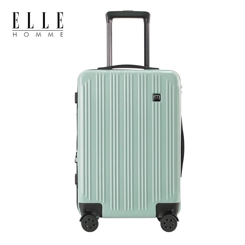 ELLE HOMME Expandable Scratch-Resistant Spinner Luggage 24 inch