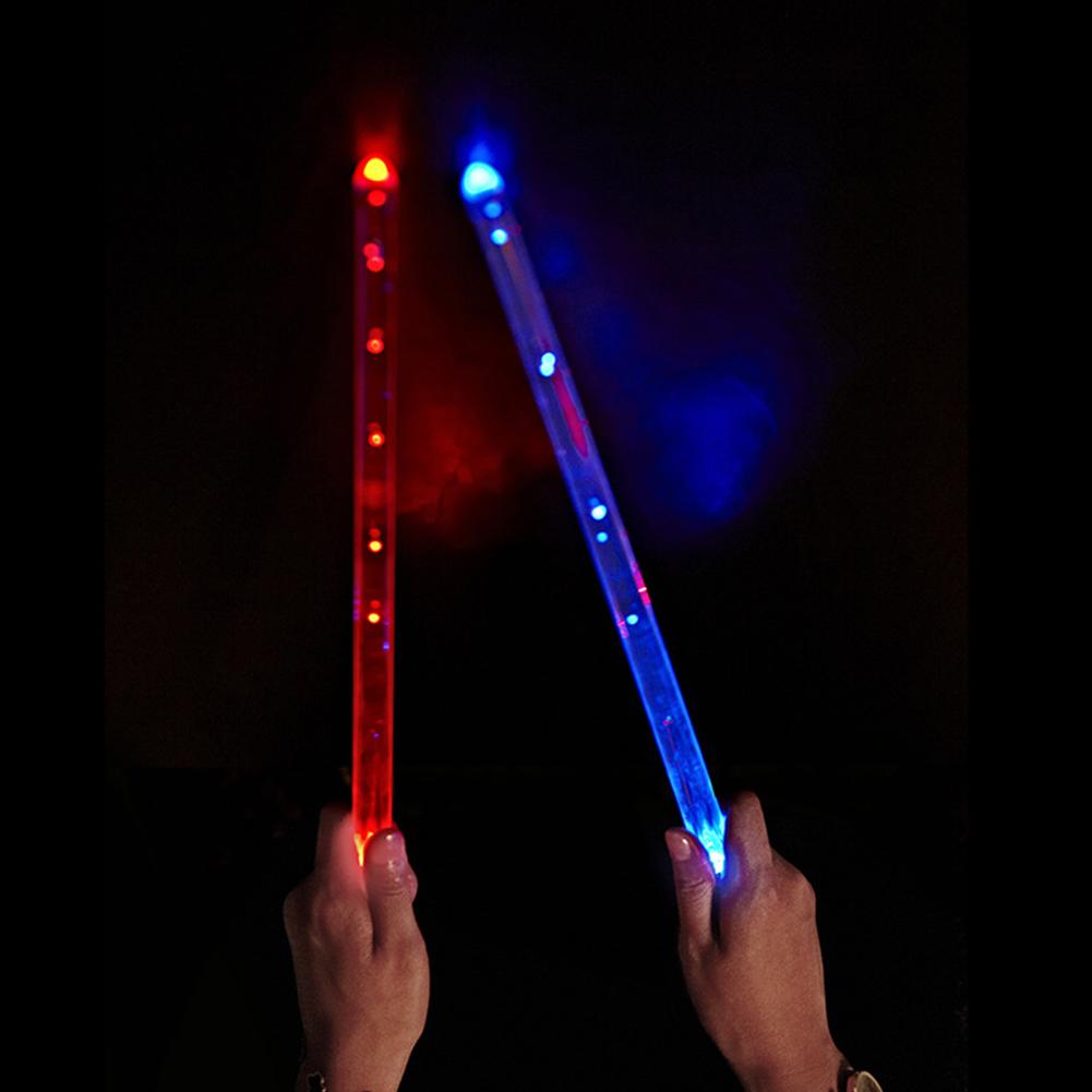 LED Light Up Drumsticks 15 Color Changing Glow In The Dark Drumsticks LED Light Up Drum Sticks Rechargeable Jazz Drum Sticks