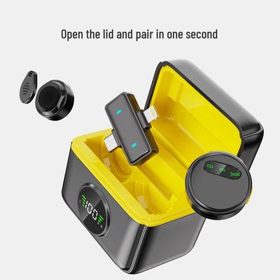 Q10 Wireless Lapel Microphone: Clear Sound, Smart Noise Reduction, Long-Range Recording, Includes Charging Case