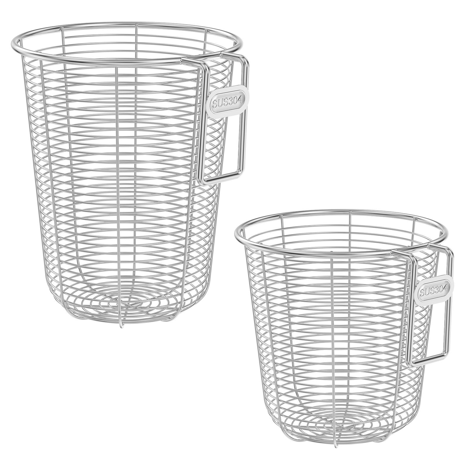 

2Pcs Utensil Drying Basket Stainless Steel Kitchen Silverware Flatware Drainage Rack Chopsticks Fork Spoon Cutlery Storage Rack