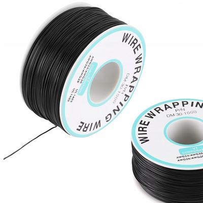 Kynar-Draht AWG 0,25 mm Schwarz 200 m – Niederspannung | Verzinntes Kupfer | Durchmesser 0,25 mm, Betriebstemperatur bis 200 °C