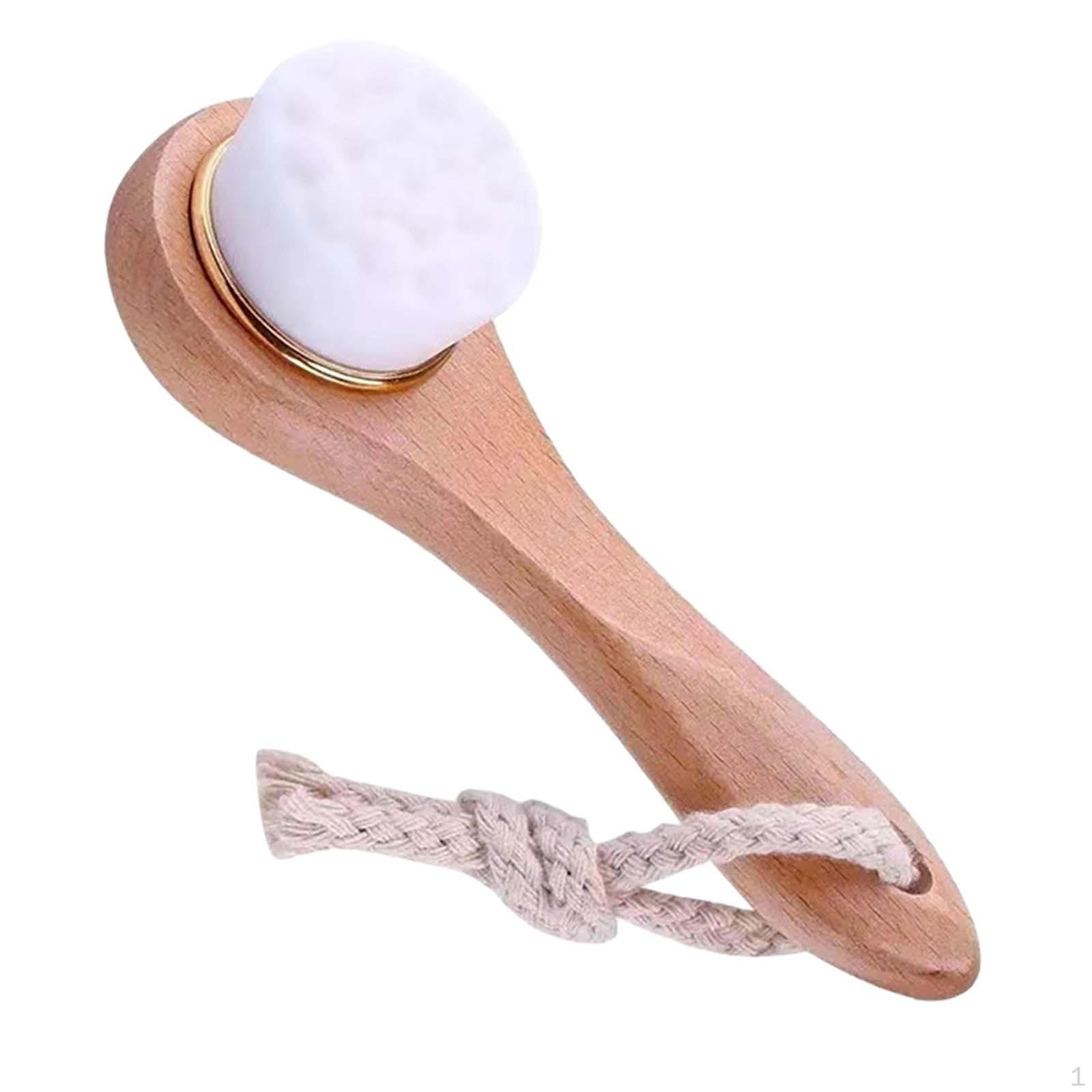 Facial Cleansing Brush Skin Portable Men Women Easily Use Massaging White A