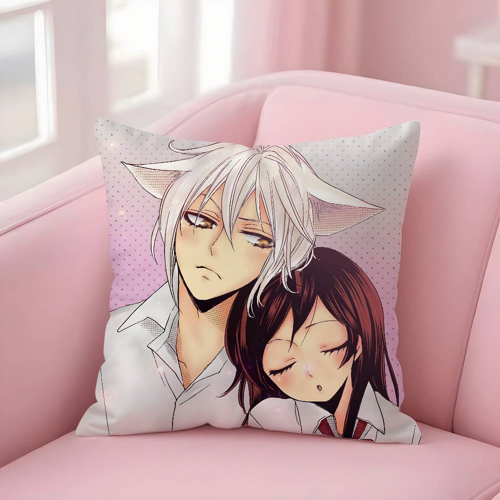 Love Anime K-Kamisama HajimemashitaS Pillow Case Soft Plush Fabric Double Sided Print Decorative Home Living Room Gift Cushion