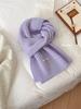 Korean atmosphere wool blended scarf women's autumn and winter versatile soft waxy warm couple scarf