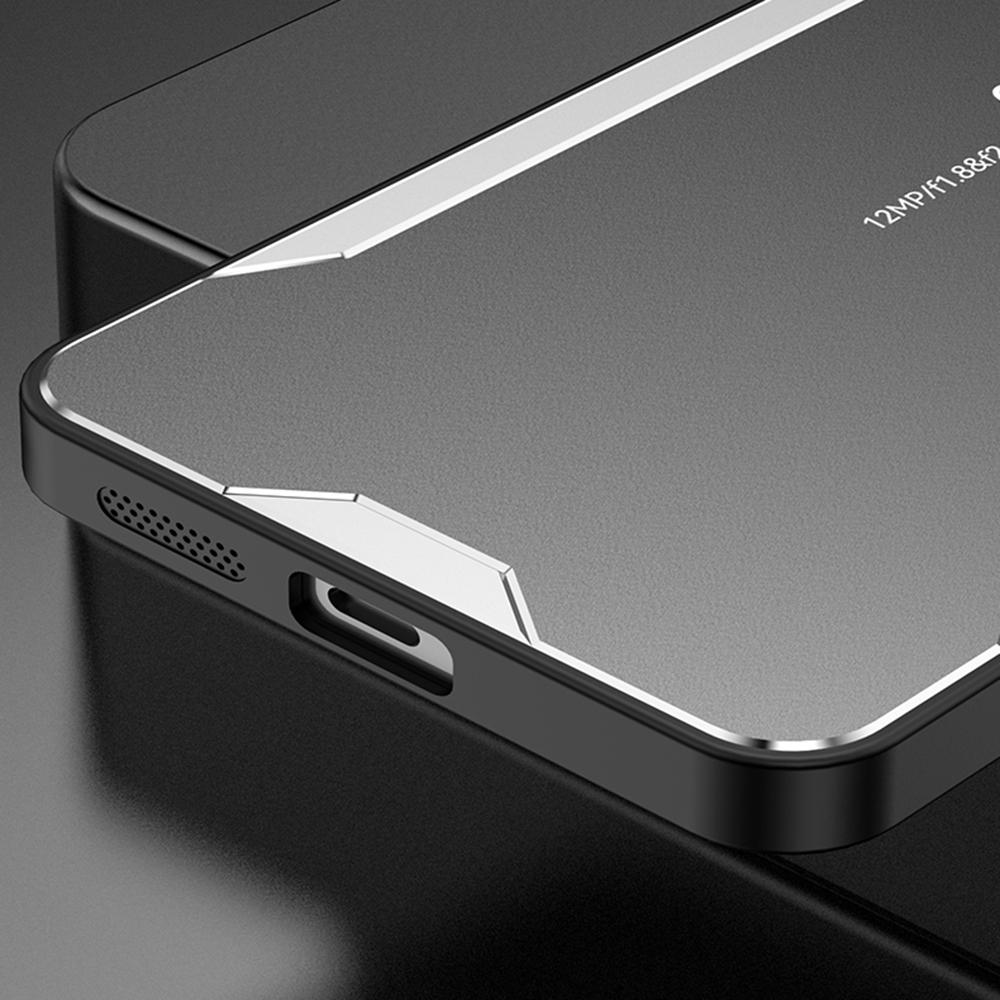 For iPhone 16 Plus Phone Case Aluminium Alloy TPU PC Back Cover