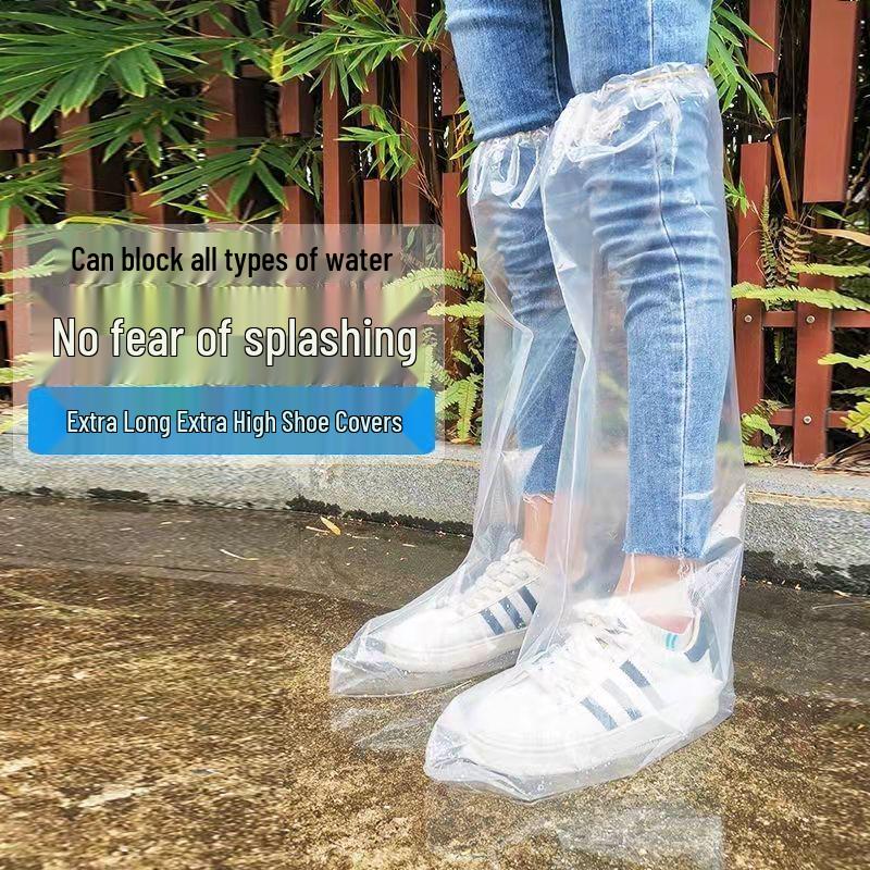 Disposable Waterproof High-Top Boot Covers for Outdoor Use