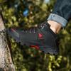 Hiking Shoes Mid-top Men Boots Outdoor Breathable Anti-slip Men Shoes Durable Lace-up Men's Casual Sports Shoes