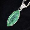 CERTIFIED 925 Sterling Silver 40 Ct Natural Green Emerald Marquise Gems Pendant MY.PD-175-NS