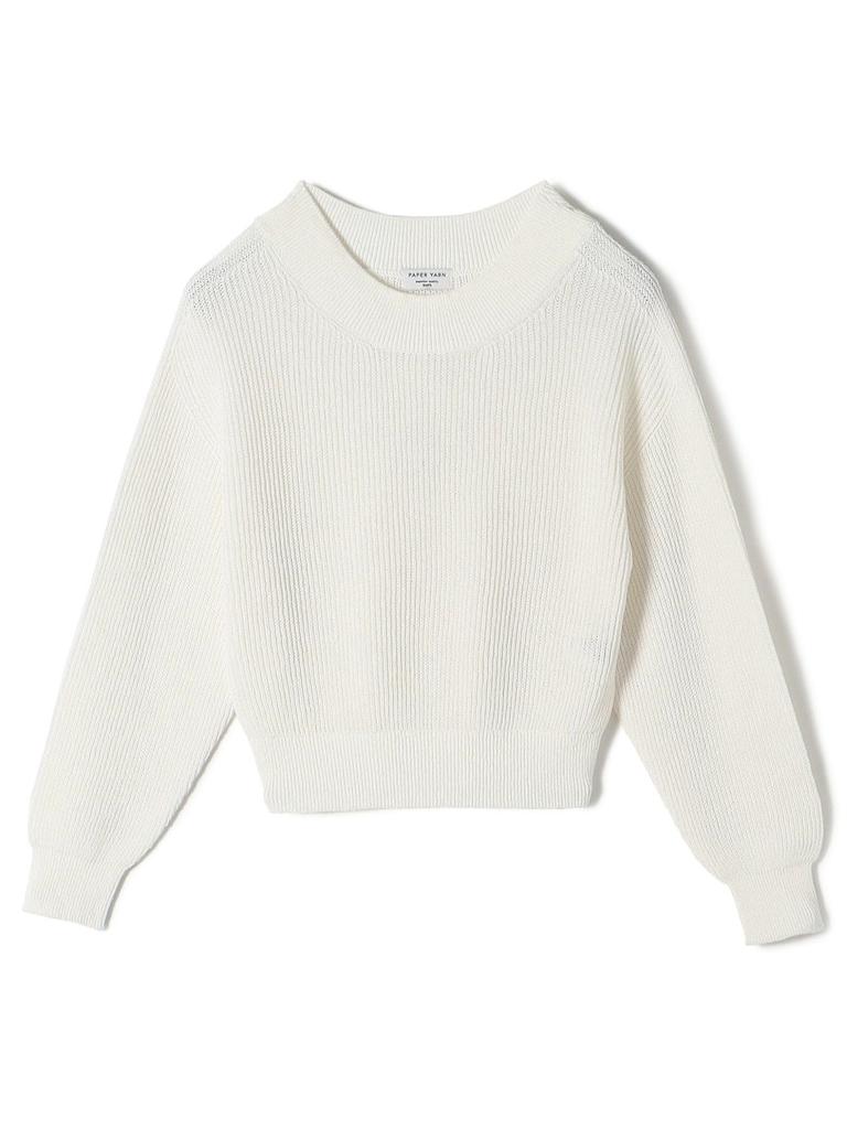SHIPS for women Knit Handwashable Paper Cotton One Size Pullover, 2024SS, Women's, 316010804, Off-White,
