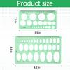 5 Pack Circle Template Circle Round Stencil Templates for Drafting Drawing Stencils Drafting Tools for Office and School Building Formwork Drawings