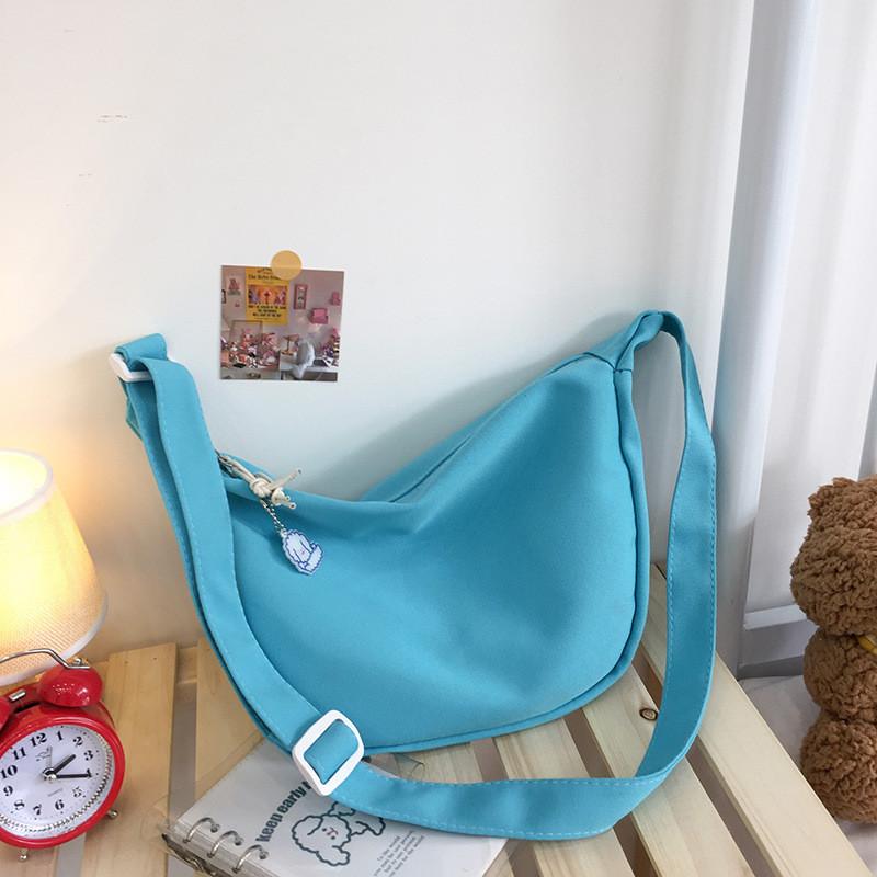 Wasserkühlbeutel Canvas Umhängetasche für Damen Mit Reißverschluss und Blumendruck