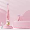 Children Sonic Electric Toothbrush for Kids Rechargeable Smart Timer 4 Modes Tooth Brush Cartoon Pattern With Replacement Heads