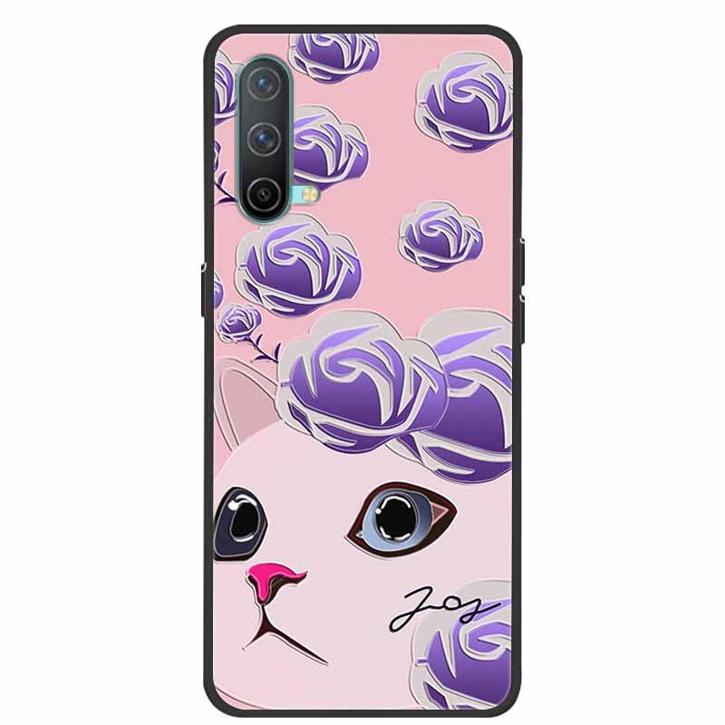 3D Phone Case For OnePlus Nord CE5 CE CE2 CE3 CE4 Relief Emboss Flower Cover for OnePlus Nord CE 2 3 4 5 Silicone Soft Protector