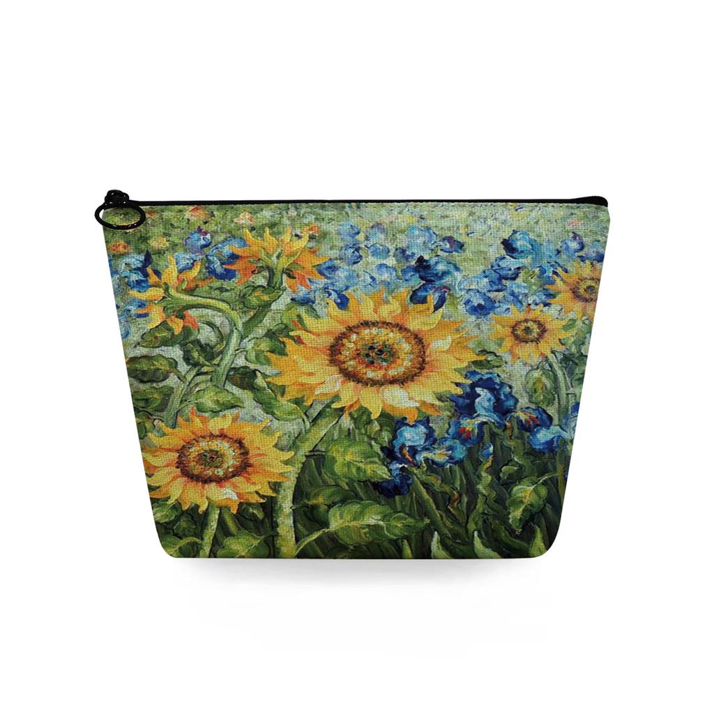 Women Oil Painting Print Cosmetic Bag Toiletries Organize Travel Storage Case 6861