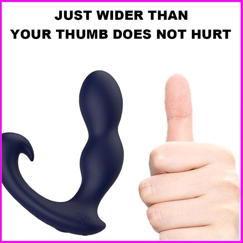Male Prostate Massager 10 Speed Anal Vibrators for Men Male Masturbator Prostate Massage Remote Control Anal Butt Plug Erotic Adult SexToy for Women