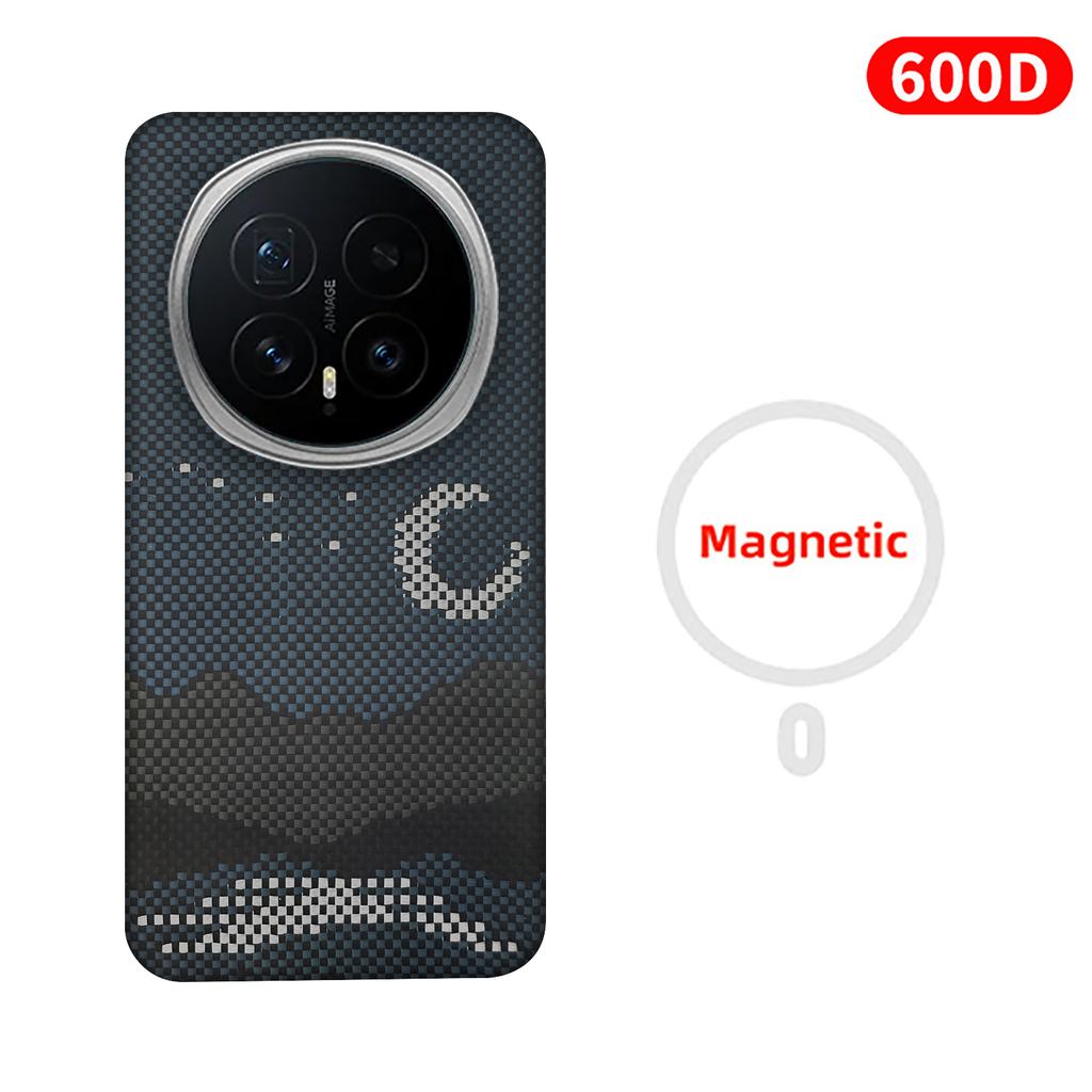 Geschikt voor honor magic 8/8 Pro telefoonhoesje, Kevlar aramidevezel koolstofvezel harde schaal, lichtgewicht magnetische beschermhoes