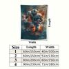 Football Wall Tapestry Aesthetic Wall Hanging Printed Fabric Blanket Decorative Tapestries for Bedroom Living Room Home Decor