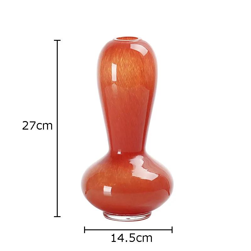 

Creative Color Glass Vase Desk Decoration Artificial Flower Decorative Floral Arrangement Hydroponics Vases Room Aesthetic Decor