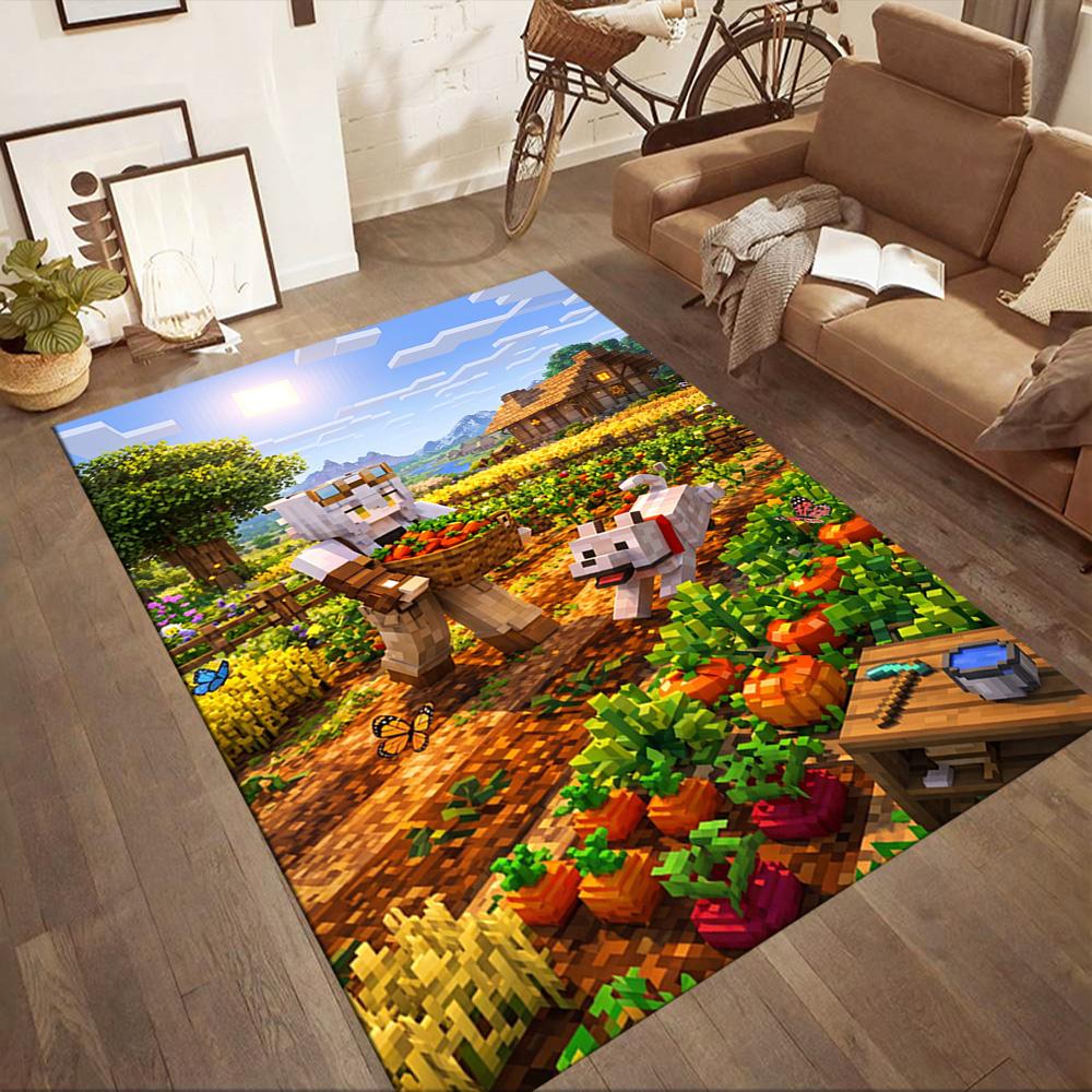 Minecraft 333 Area Rug Suitable for Kitchen Decorate room Living Rooms Entryway Anti-slip Rug Decorate Offices Spiritual Gift