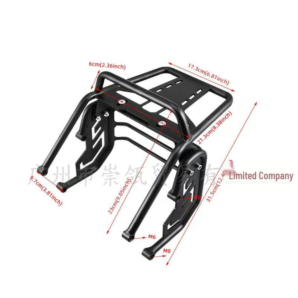 Curved Headlight Cover, Front Rack & Rear Rack for Honda CT125 Modifications