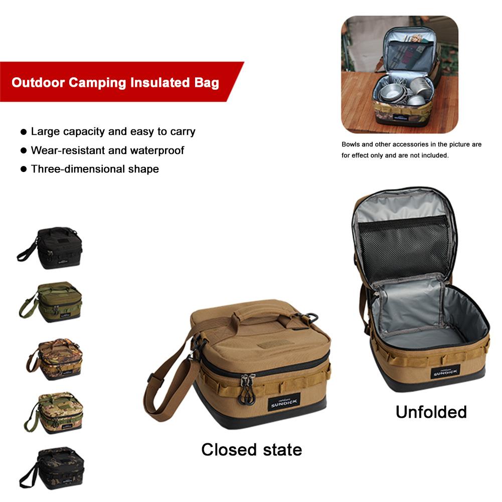 Outdoor Cooler Bag 900D Cloth Large Picnic Ice Bag Waterproof Camping Travel Organizer for Camping BBQ Family Outdoor Activities